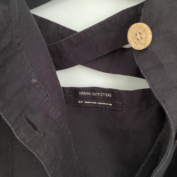 Urban Outfitters Black Linen Mini Dress - Picture 4 of 4